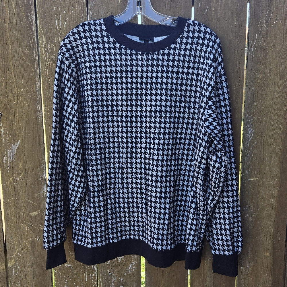 Who What Wear Dogtooth sweater